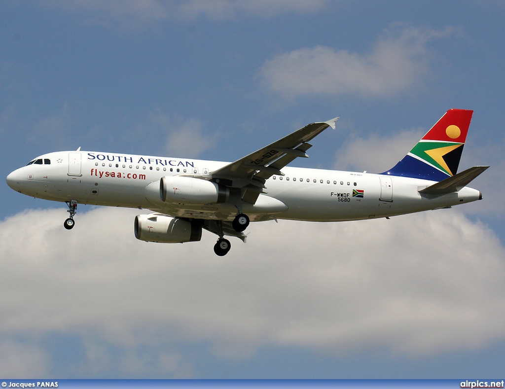 F-WWDF, Airbus A320-200, South African Airways