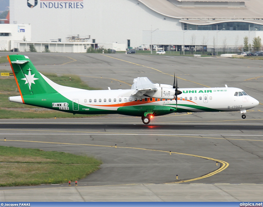 F-WWEX, ATR 72-600, UNI Air