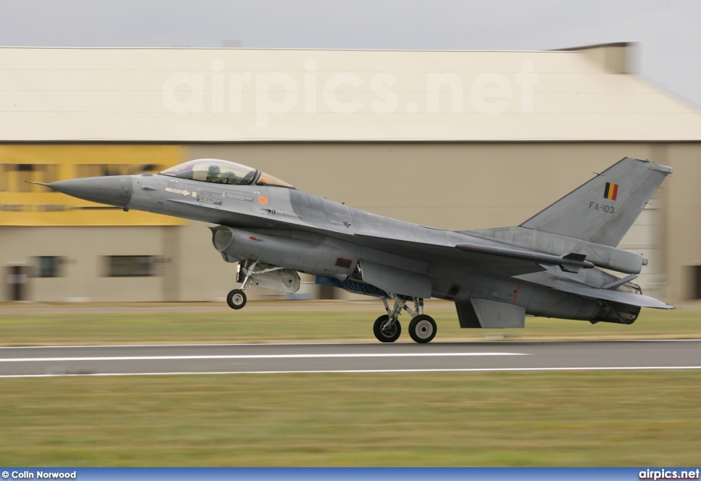 FA103, Lockheed F-16AM Fighting Falcon, Belgian Air Force