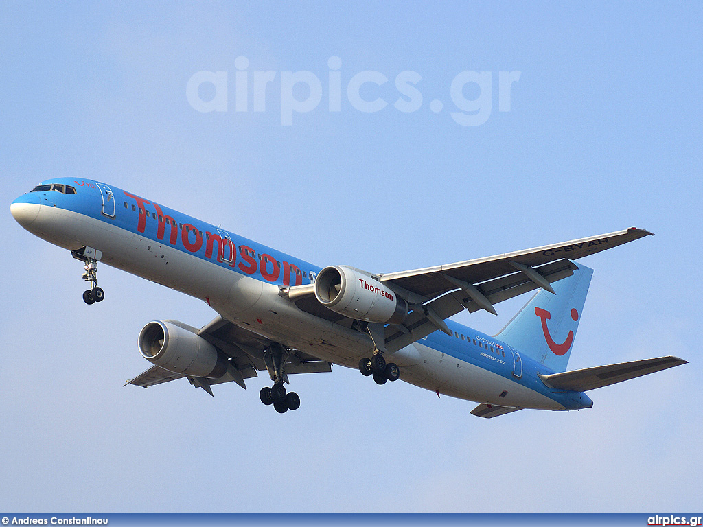 G-BYAH, Boeing 757-200, Thomsonfly