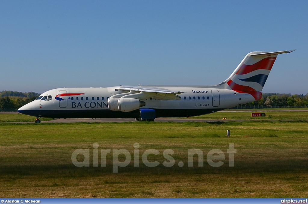 G-BZAY, British Aerospace Avro RJ100, BA Connect