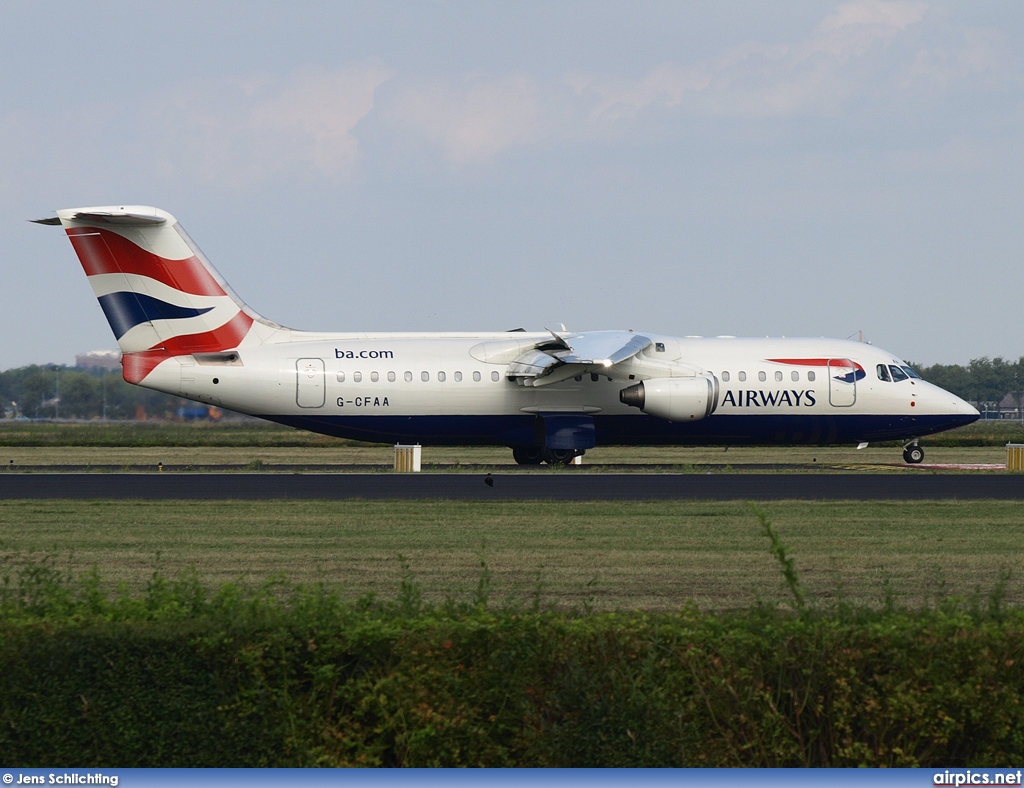 G-CFAA, British Aerospace Avro RJ100, BA CityFlyer