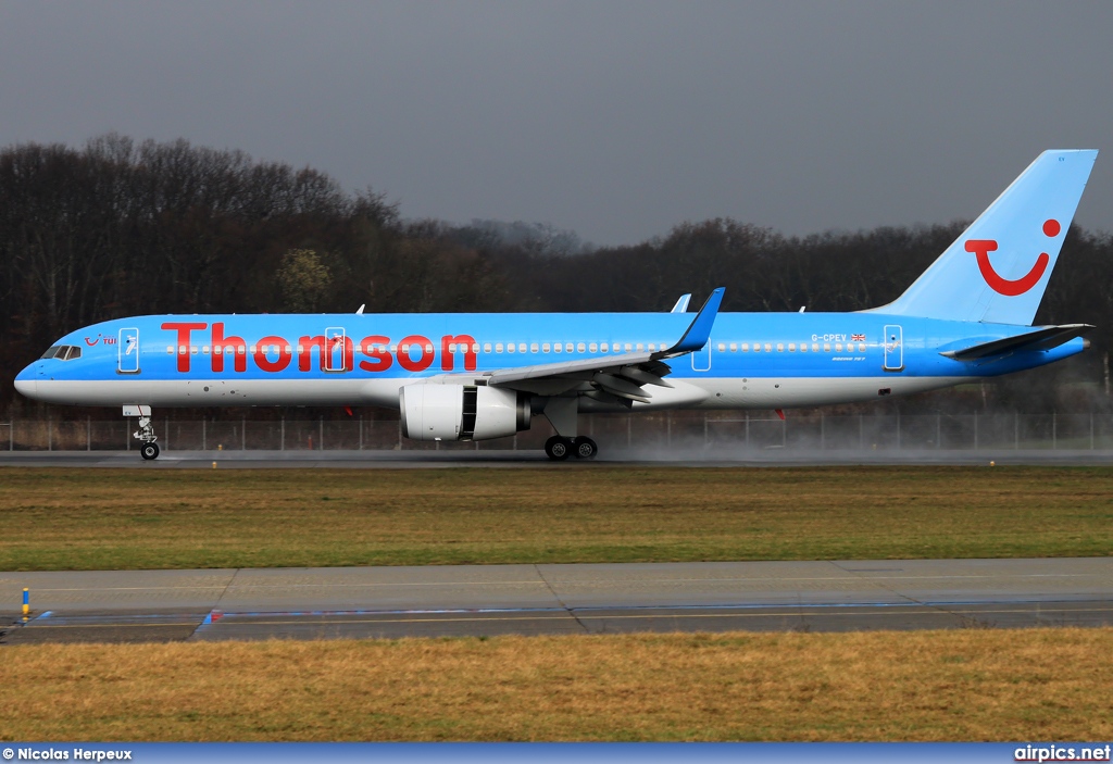 G-CPEV, Boeing 757-200, Thomson Airways