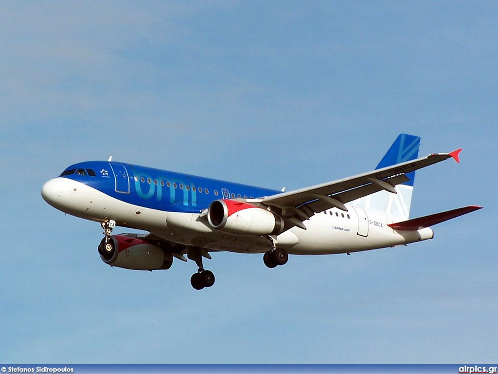 G-DBCA, Airbus A319-100, bmi