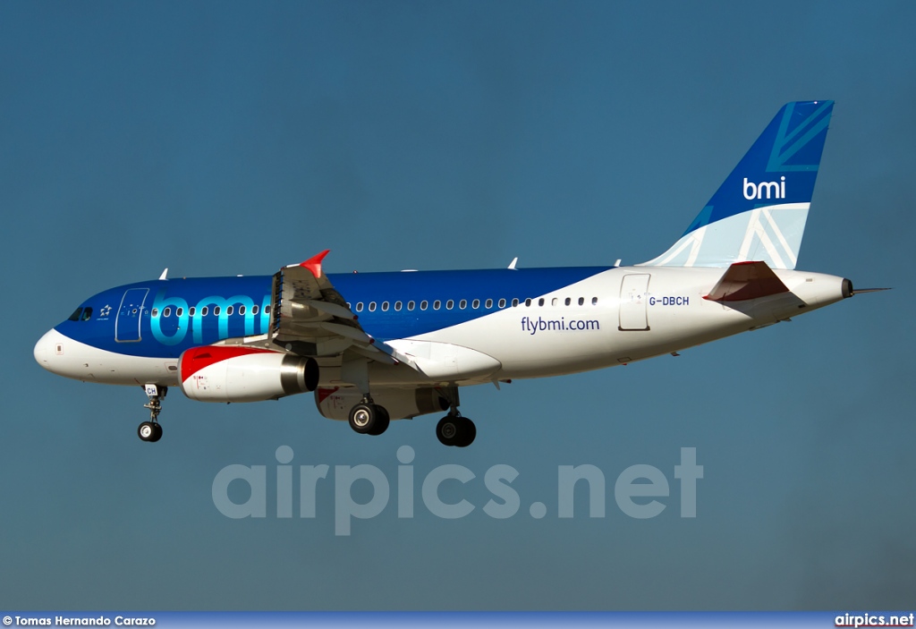 G-DBCH, Airbus A319-100, bmi