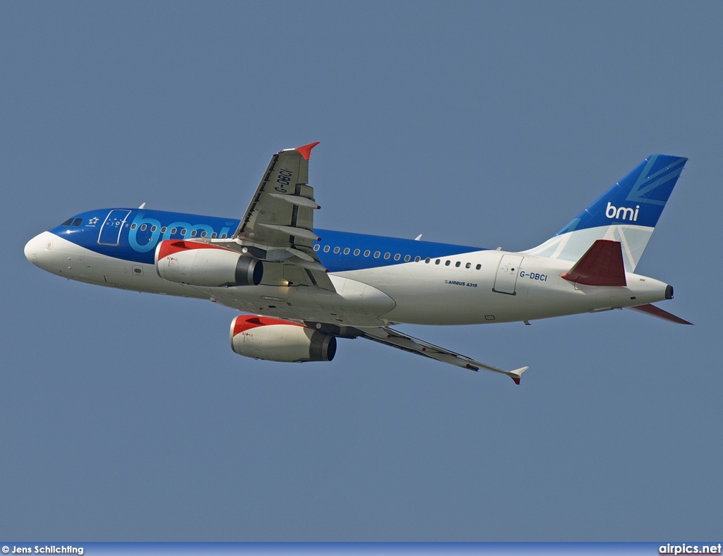 G-DBCI, Airbus A319-100, bmi