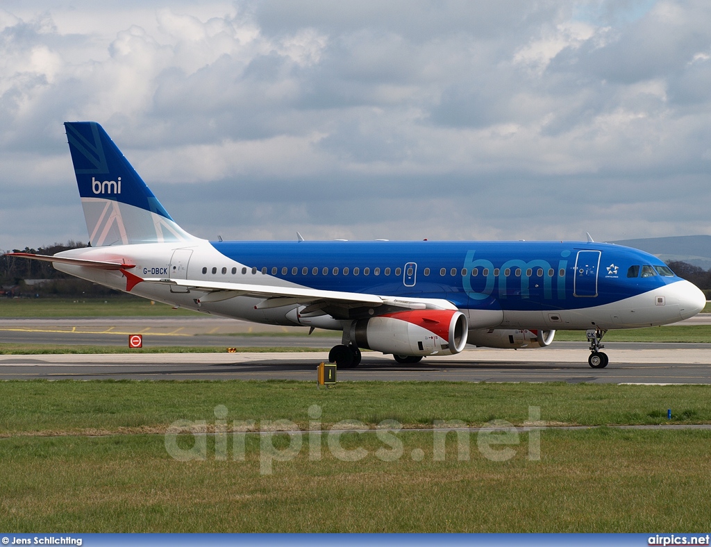 G-DBCK, Airbus A319-100, bmi