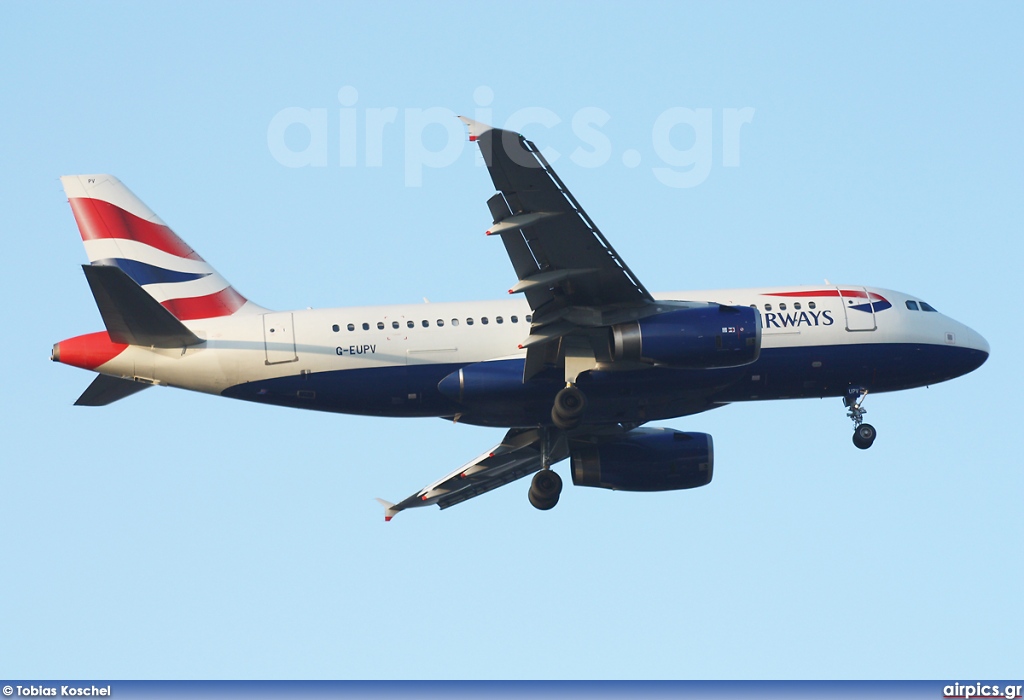 G-EUPV, Airbus A319-100, British Airways