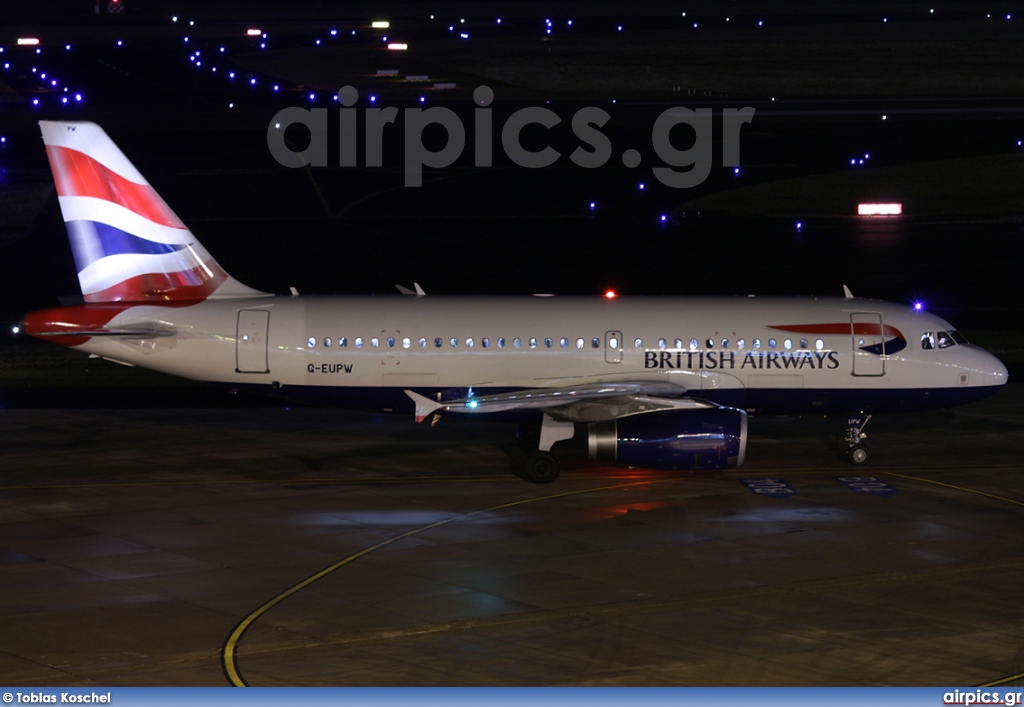 G-EUPW, Airbus A319-100, British Airways