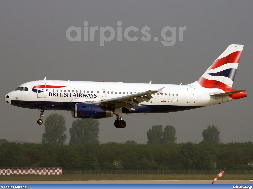 G-EUPX, Airbus A319-100, British Airways