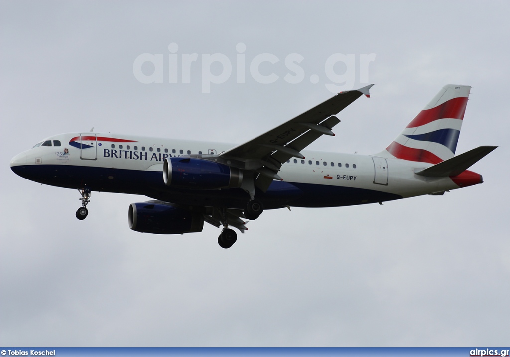 G-EUPY, Airbus A319-100, British Airways