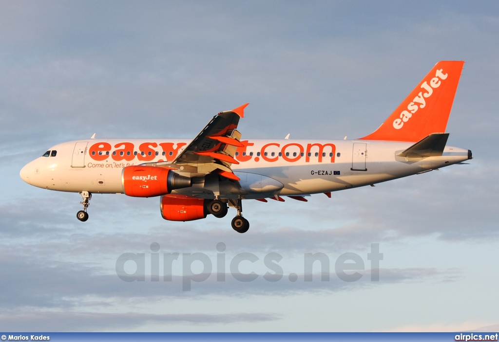 G-EZAJ, Airbus A319-100, easyJet