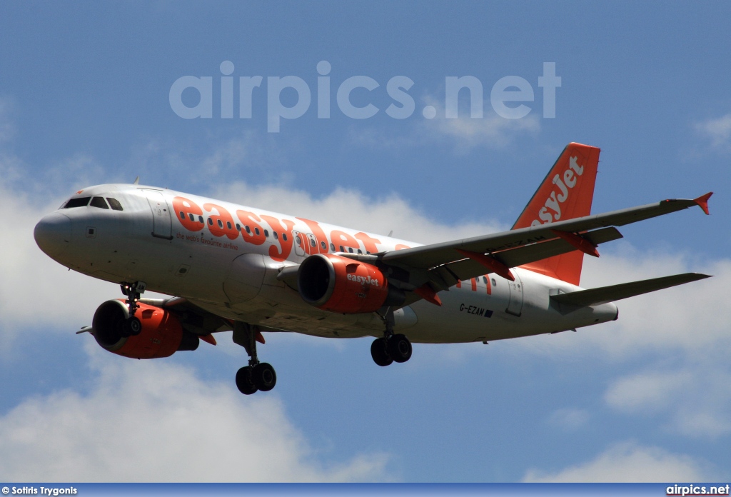 G-EZAM, Airbus A319-100, easyJet