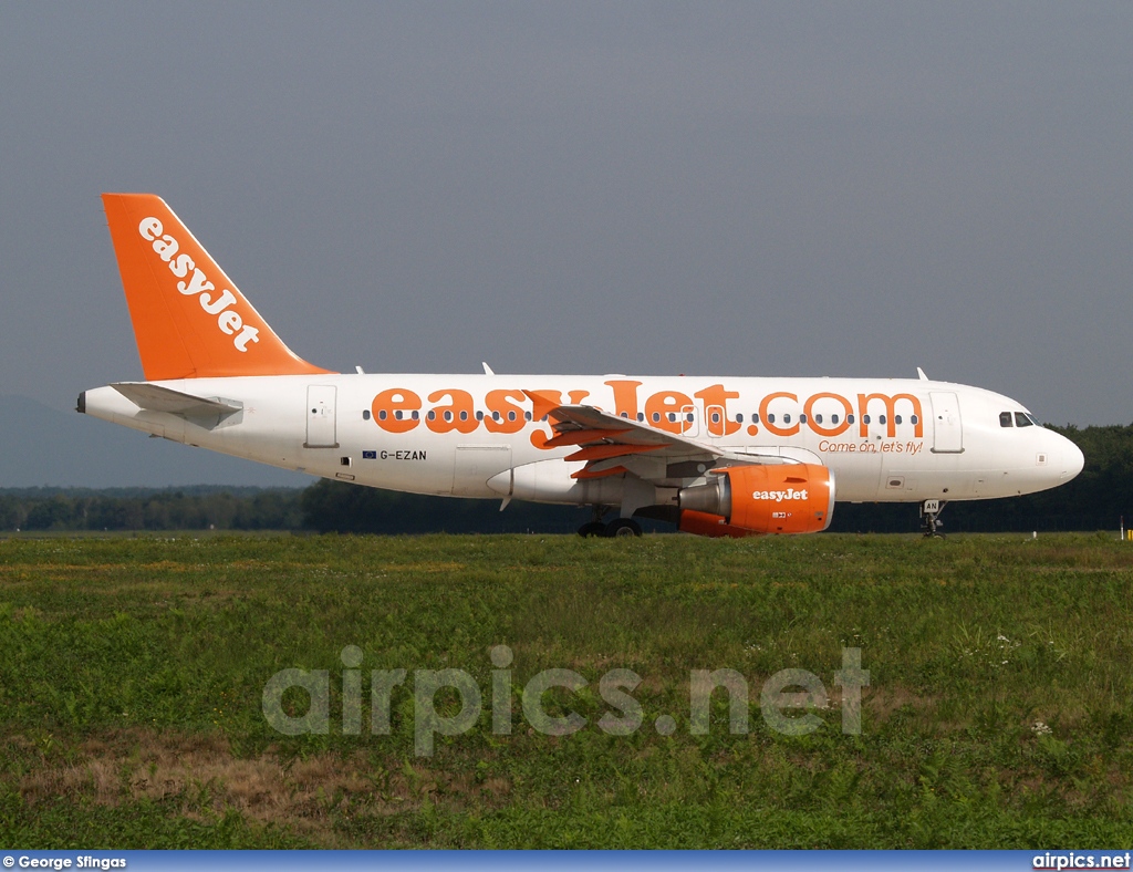 G-EZAN, Airbus A319-100, easyJet