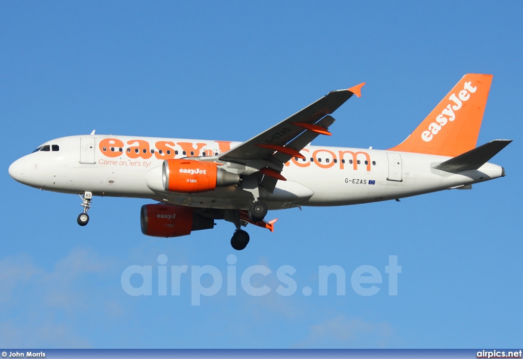 G-EZAS, Airbus A319-100, easyJet