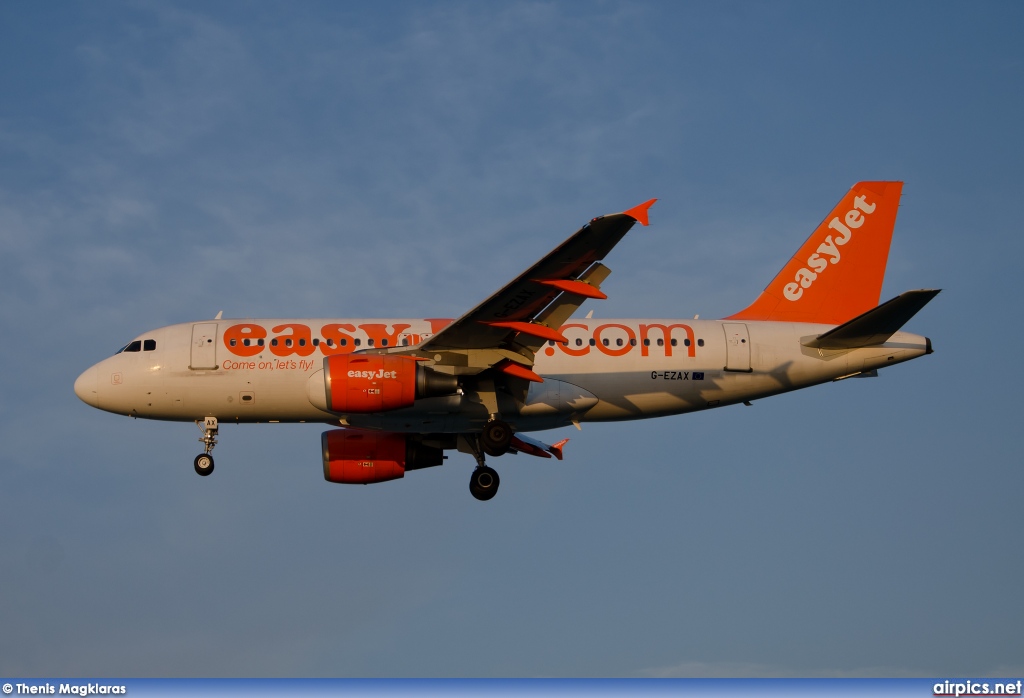 G-EZAX, Airbus A319-100, easyJet