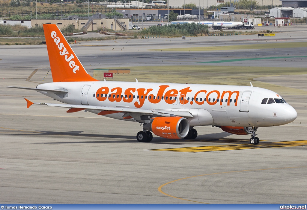 G-EZBC, Airbus A319-100, easyJet