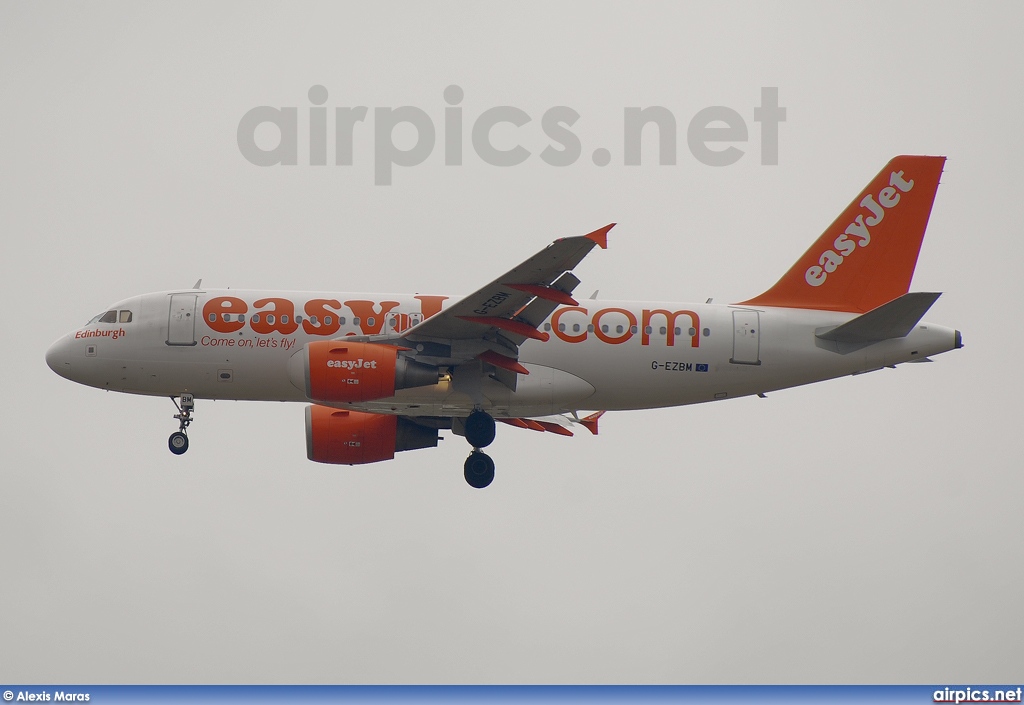 G-EZBM, Airbus A319-100, easyJet