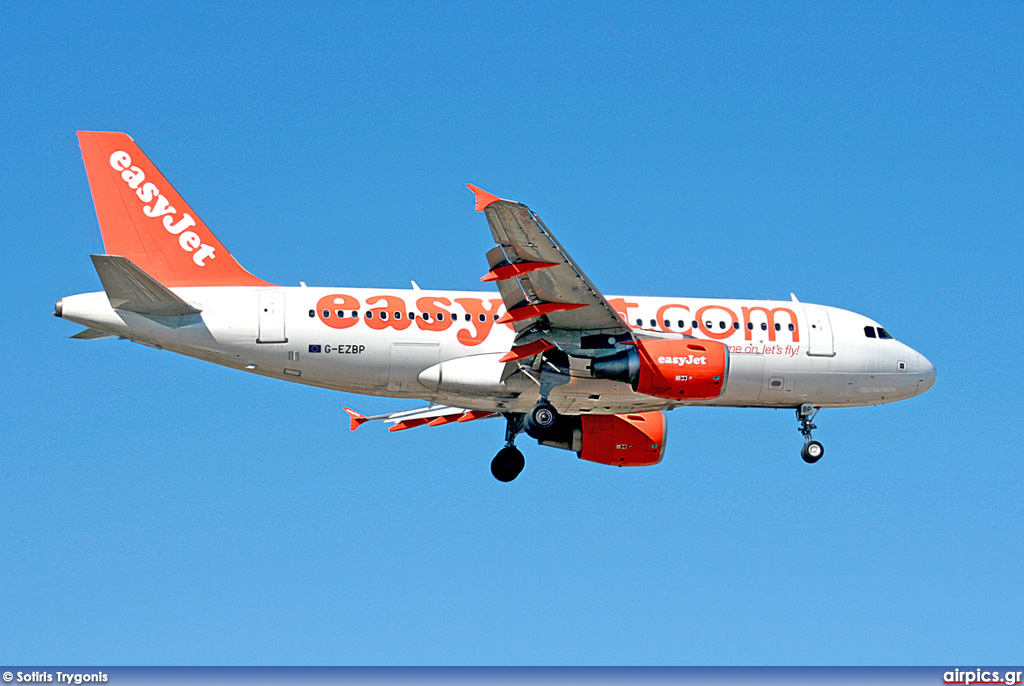 G-EZBP, Airbus A319-100, easyJet