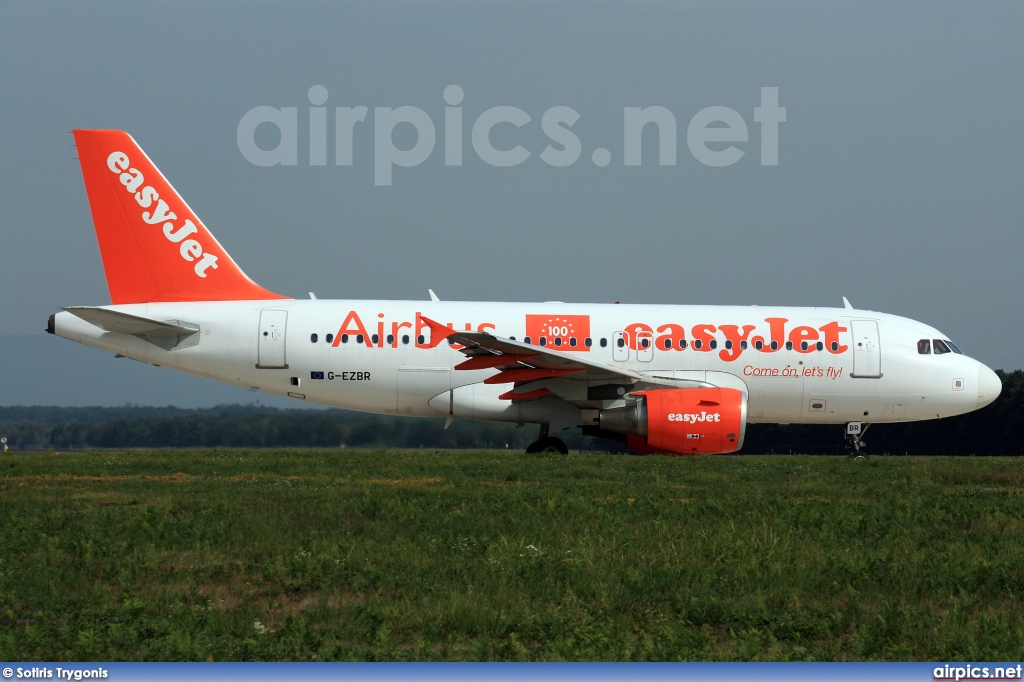 G-EZBR, Airbus A319-100, easyJet