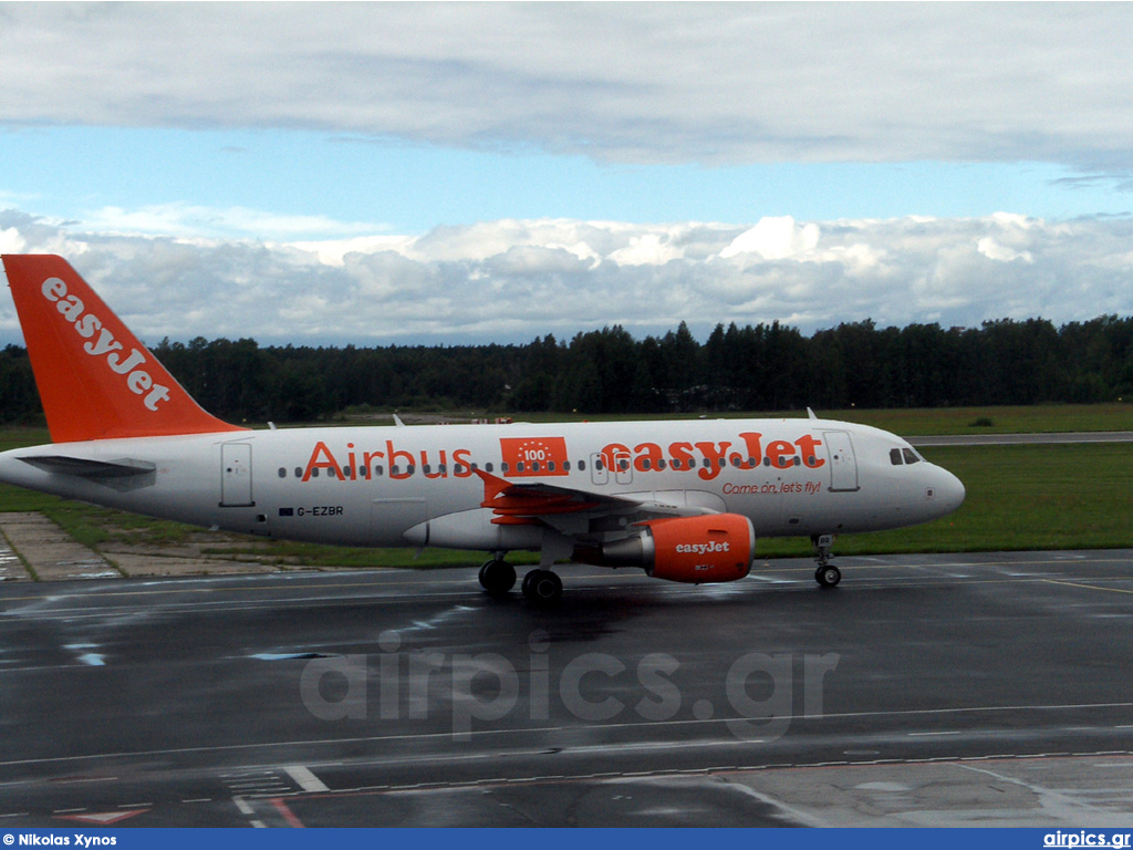 G-EZBR, Airbus A319-100, easyJet