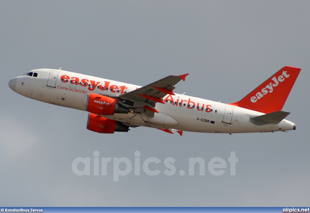 G-EZBR, Airbus A319-100, easyJet