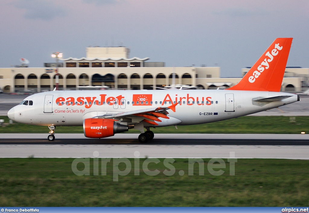 G-EZBR, Airbus A319-100, easyJet