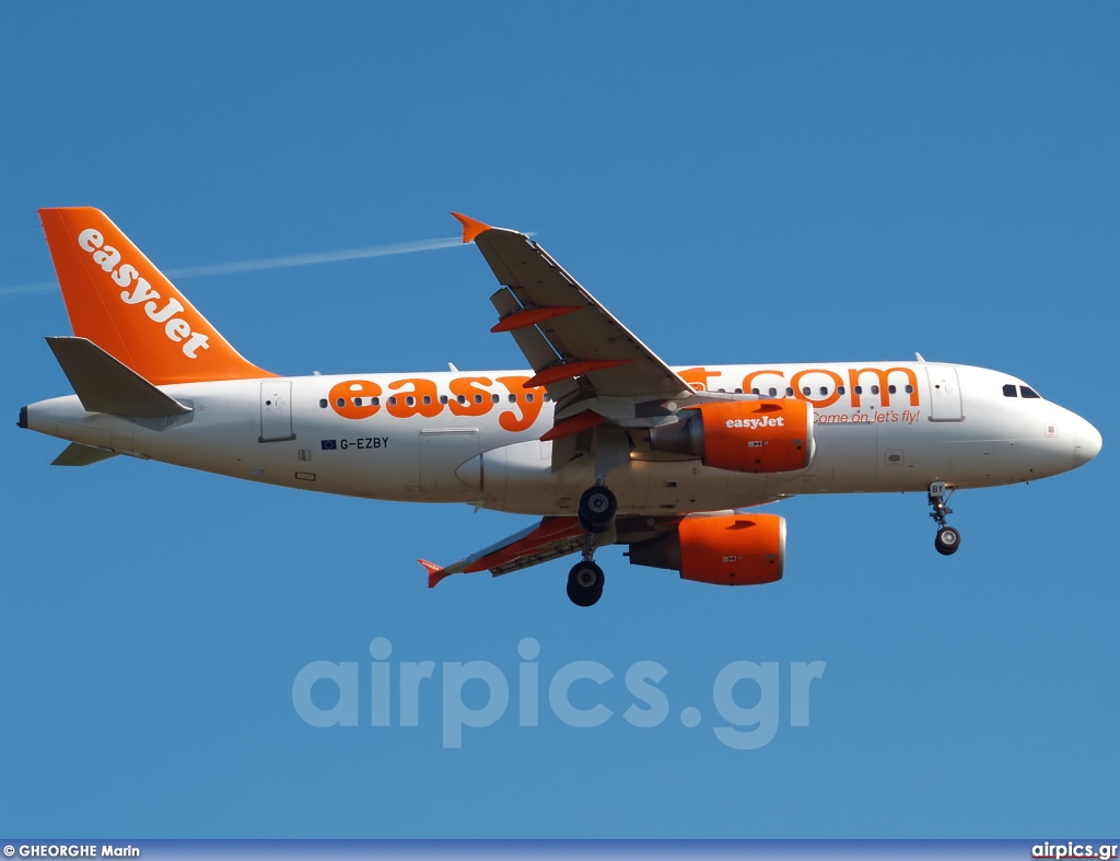 G-EZBY, Airbus A319-100, easyJet