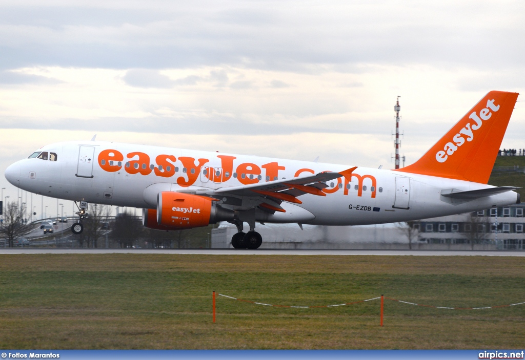 G-EZDB, Airbus A319-100, easyJet