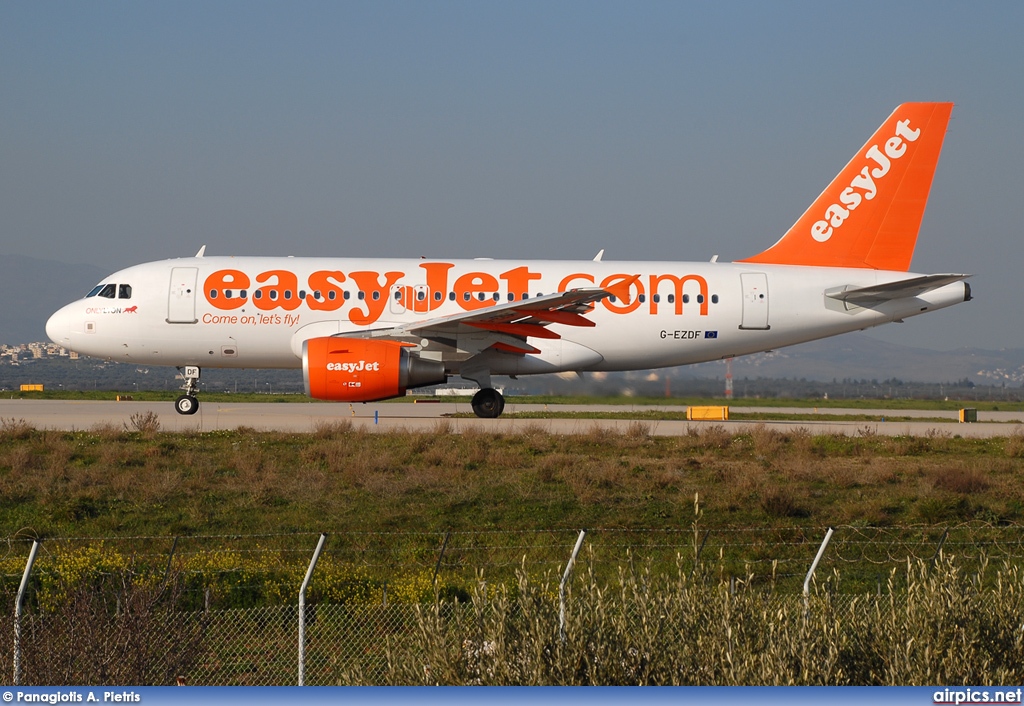 G-EZDF, Airbus A319-100, easyJet