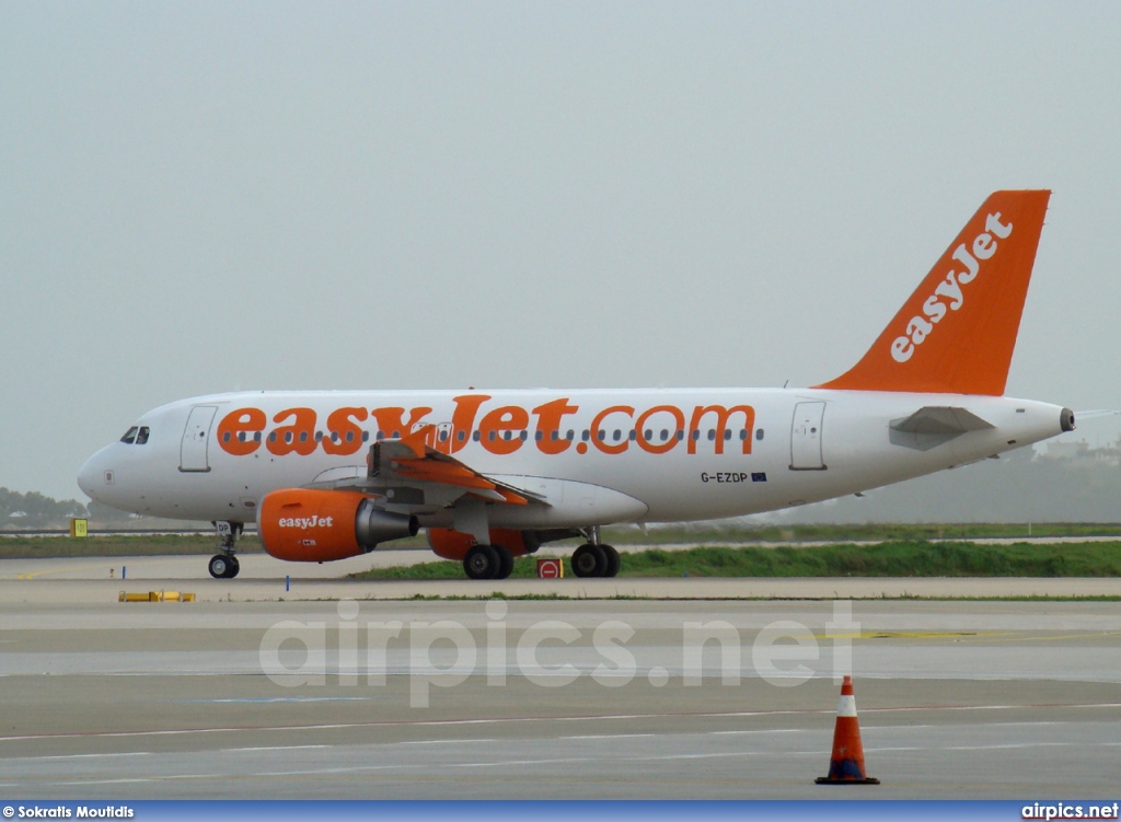 G-EZDP, Airbus A319-100, easyJet