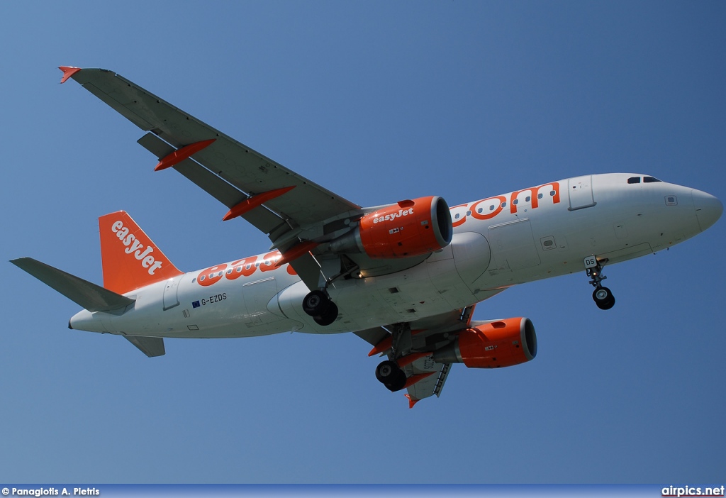 G-EZDS, Airbus A319-100, easyJet