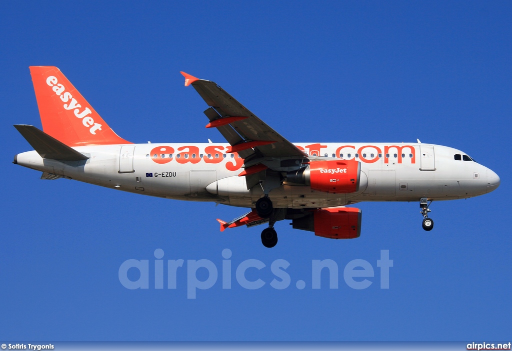 G-EZDU, Airbus A319-100, easyJet