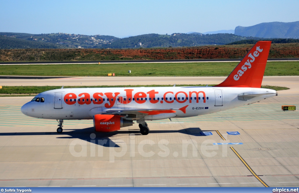 G-EZDX, Airbus A319-100, easyJet