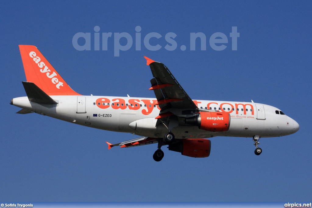 G-EZEO, Airbus A319-100, easyJet