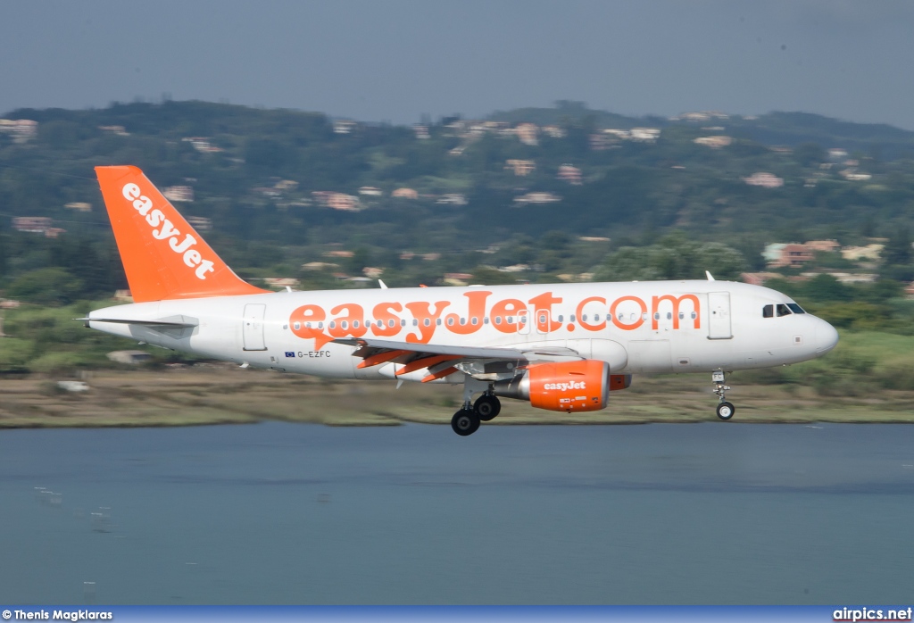 G-EZFC, Airbus A319-100, easyJet