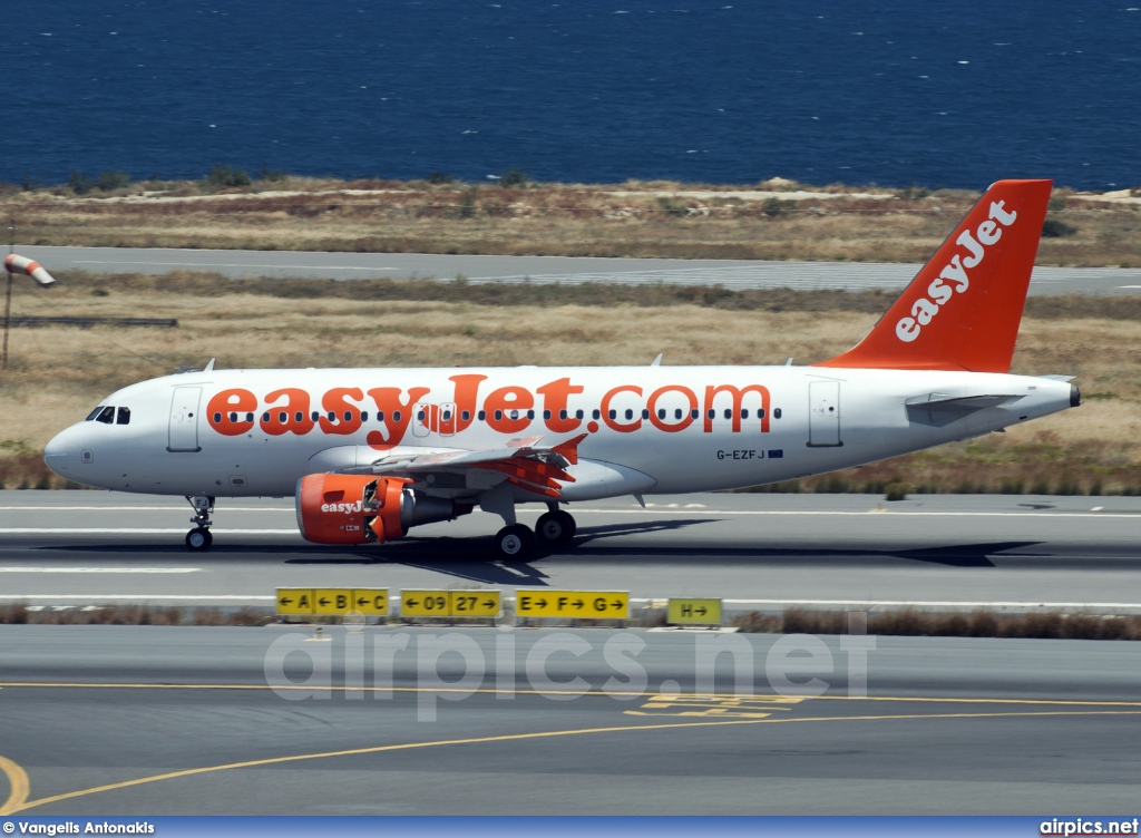 G-EZFJ, Airbus A319-100, easyJet