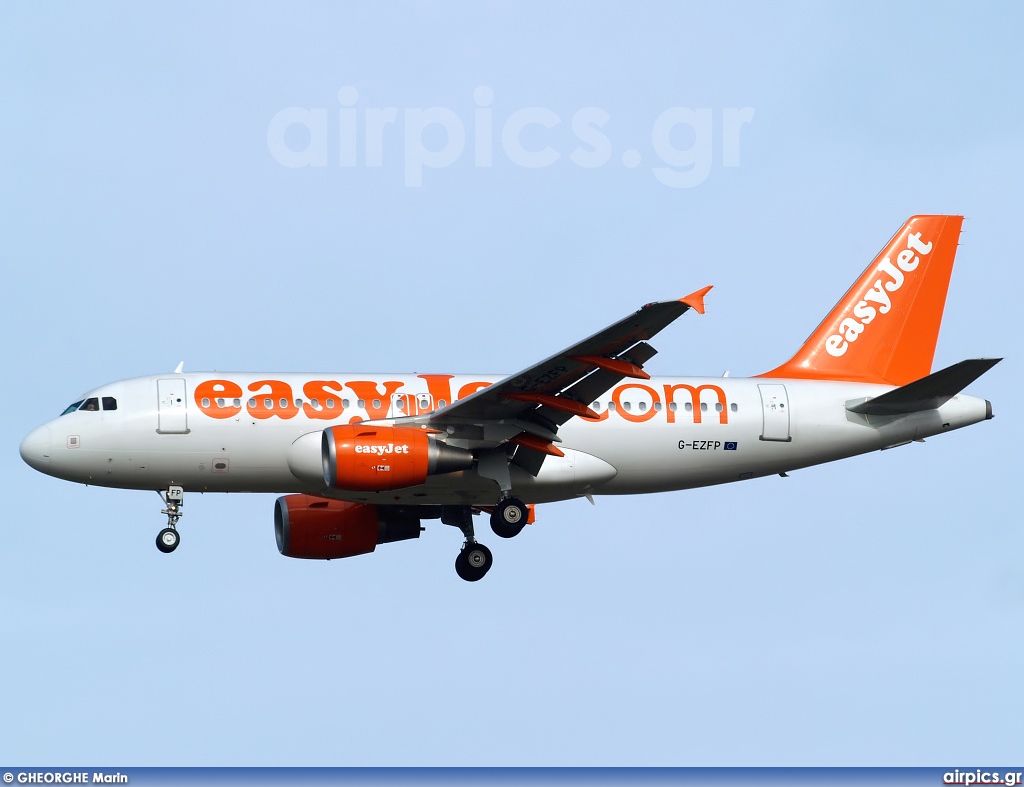 G-EZFP, Airbus A319-100, easyJet