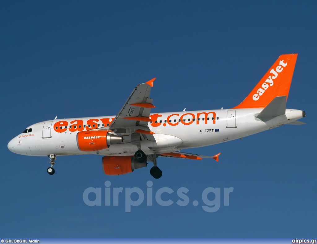 G-EZFT, Airbus A319-100, easyJet