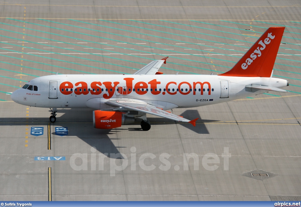 G-EZGA, Airbus A319-100, easyJet