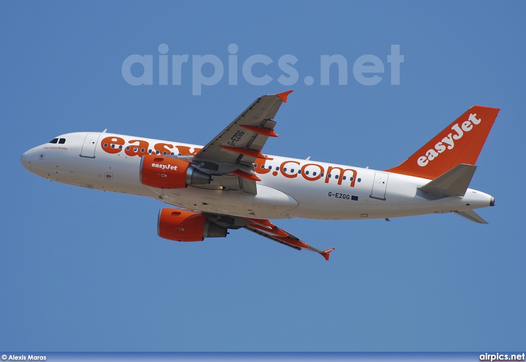 G-EZGG, Airbus A319-100, easyJet