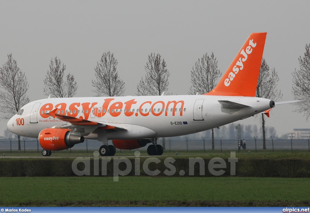 G-EZID, Airbus A319-100, easyJet