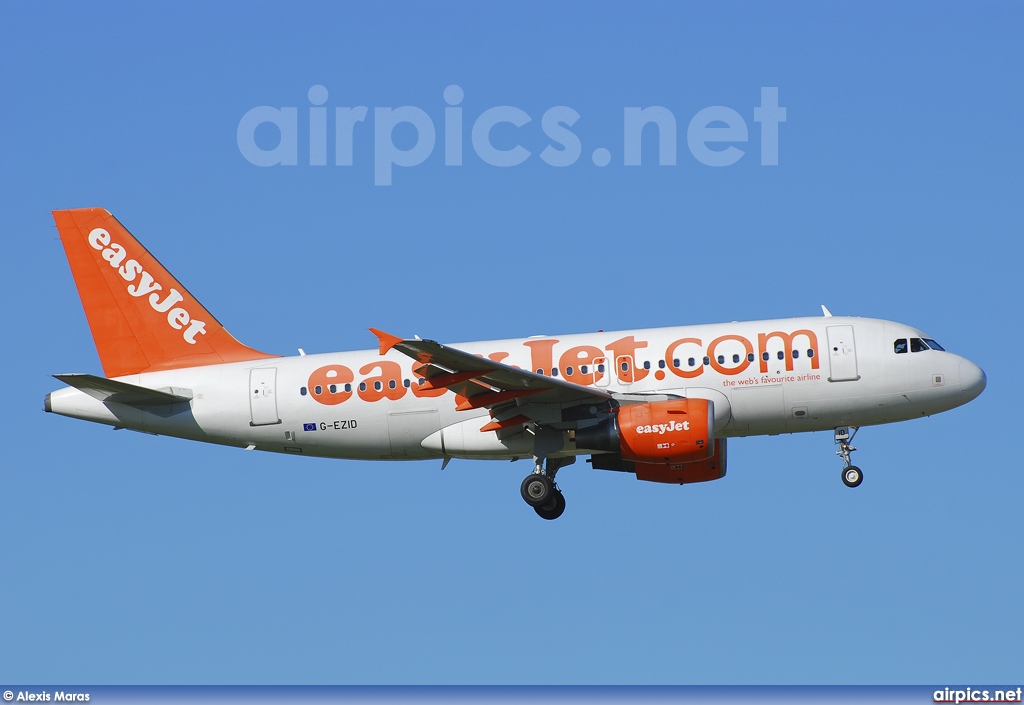 G-EZID, Airbus A319-100, easyJet