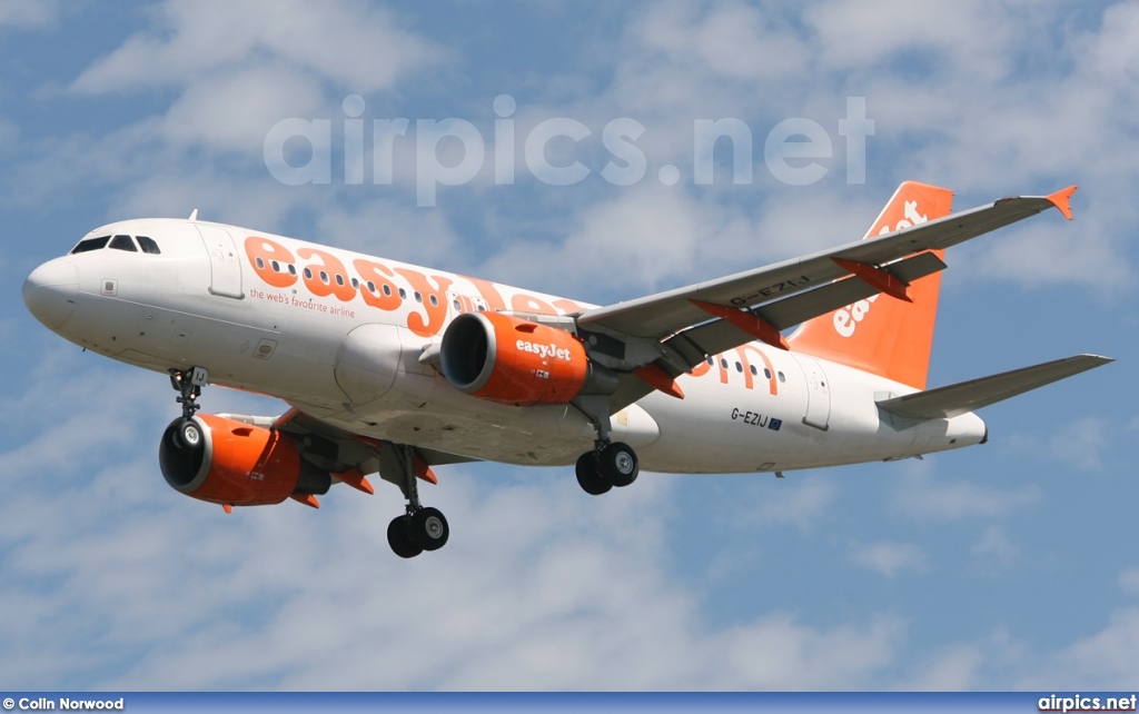 G-EZIJ, Airbus A319-100, easyJet