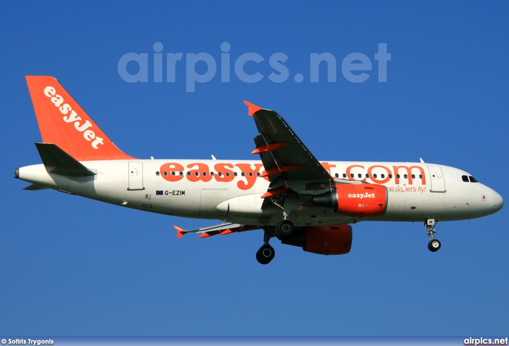 G-EZIM, Airbus A319-100, easyJet