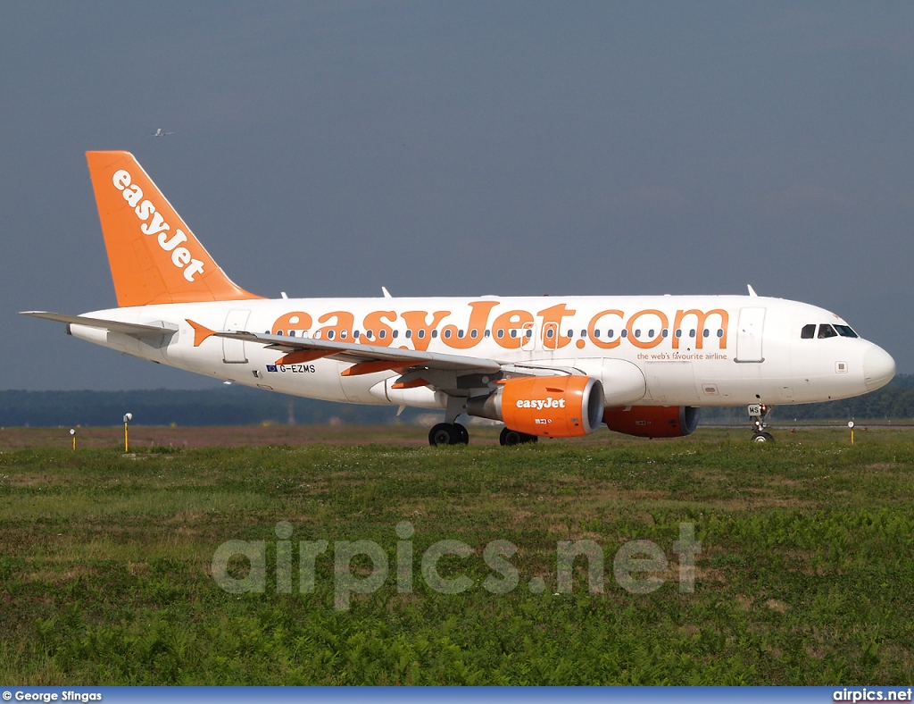 G-EZMS, Airbus A319-100, easyJet