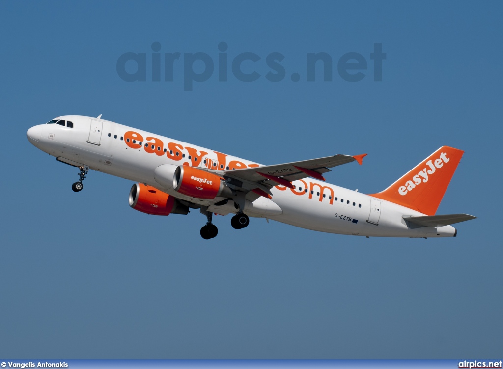 G-EZTB, Airbus A320-200, easyJet