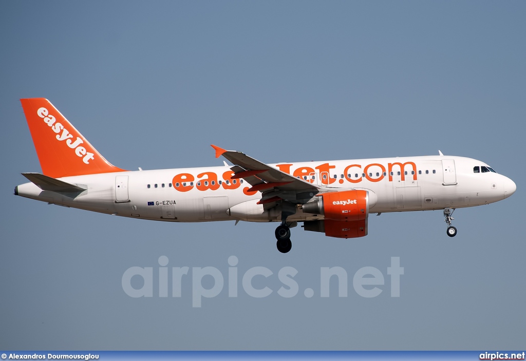 G-EZUA, Airbus A320-200, easyJet