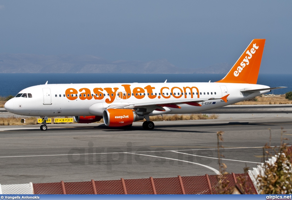 G-EZUF, Airbus A320-200, easyJet