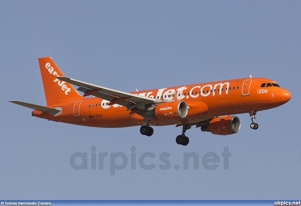 G-EZUI, Airbus A320-200, easyJet